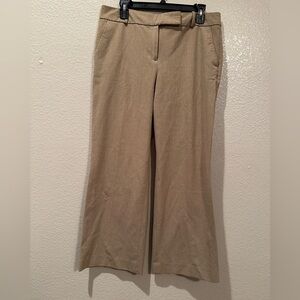 Talbots tan straight business work slacks trousers sz 10